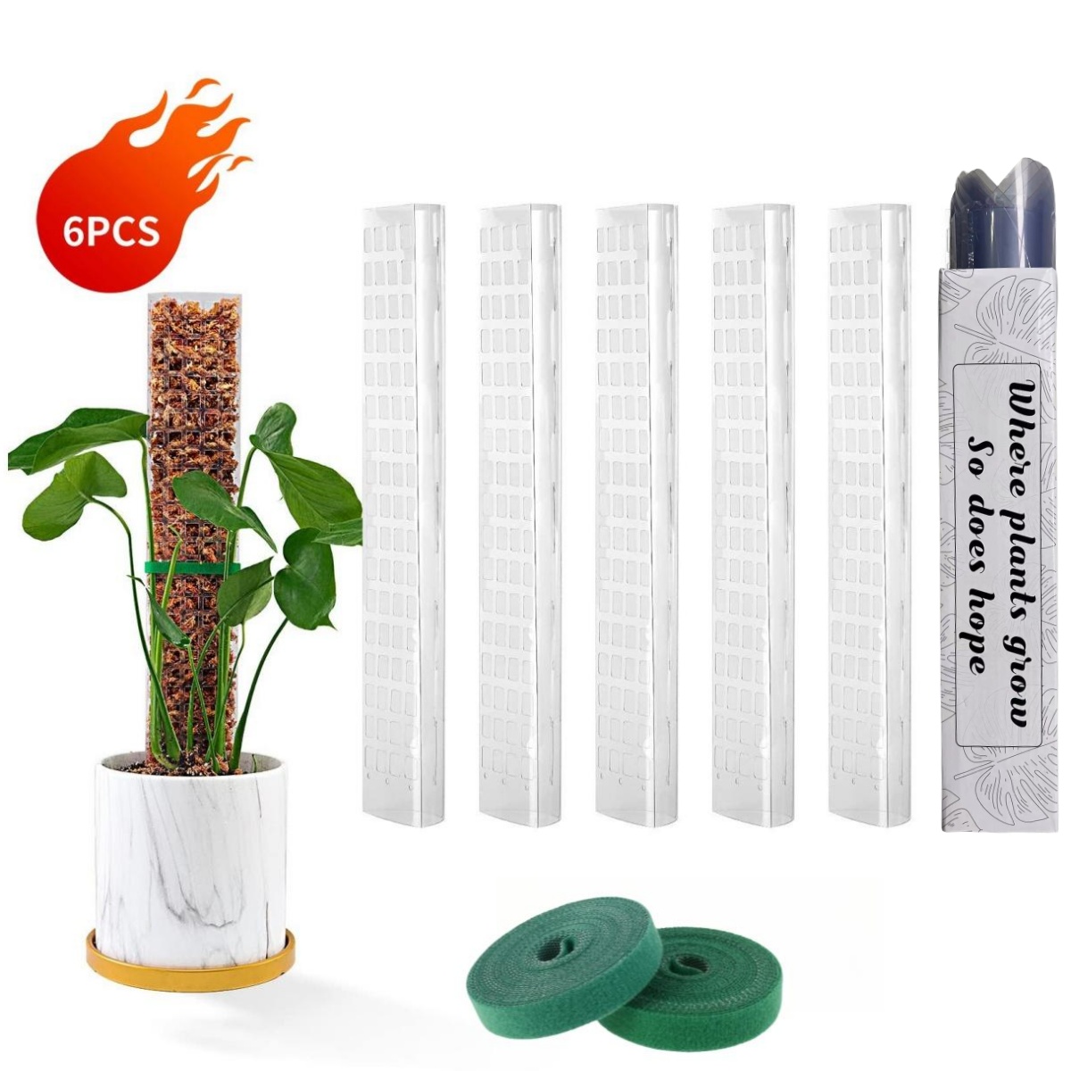 Plant Support Stake - Moss Poles Plants Plant Support Plastic