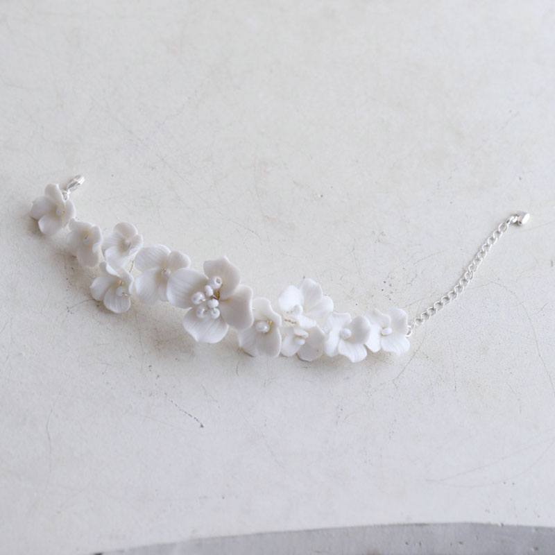 White Porcelain Flower Bridal  - Snake Plant Ceramic ulasan dan harga