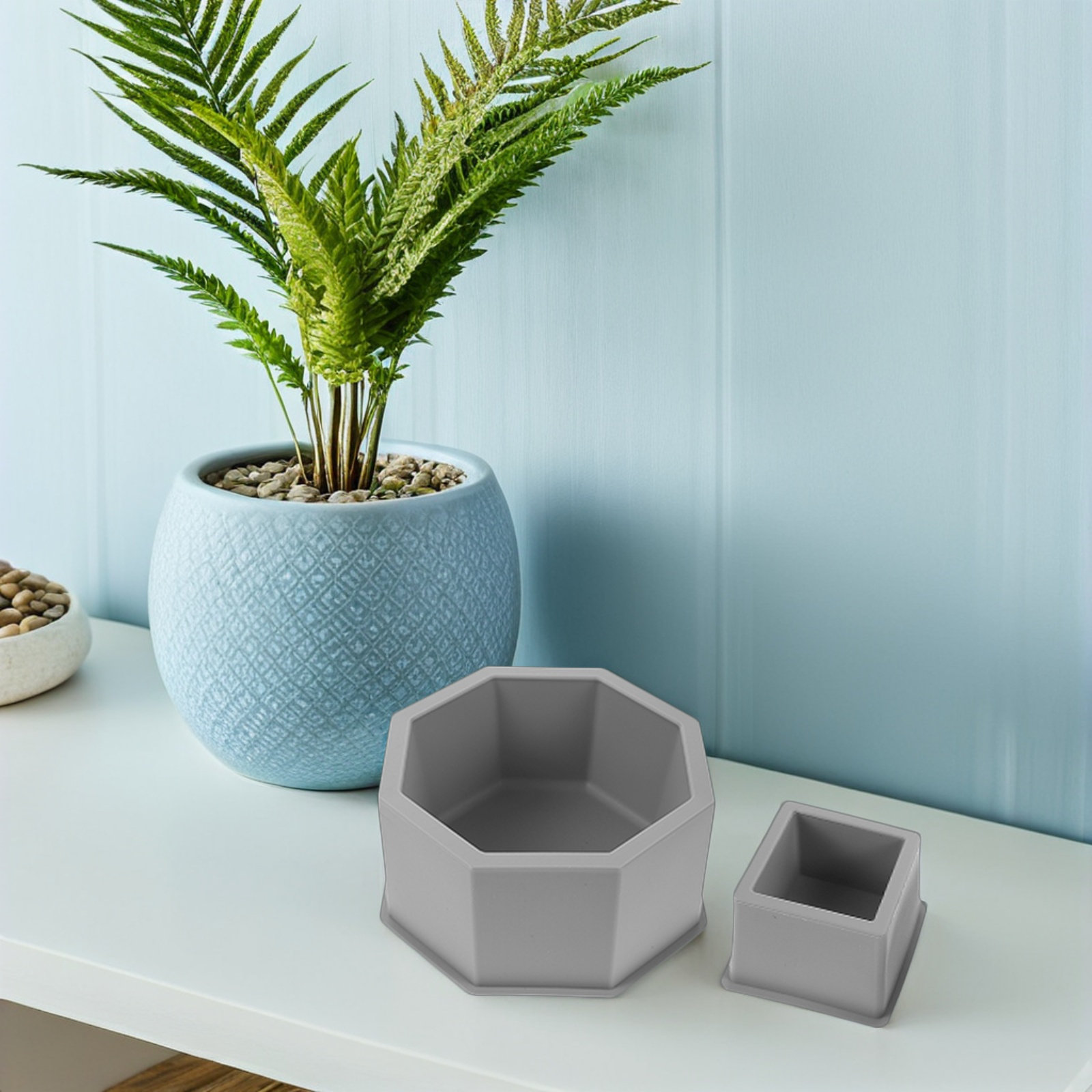 2Pcs Silicone Concrete Planter - Succulent Set ulasan dan harga