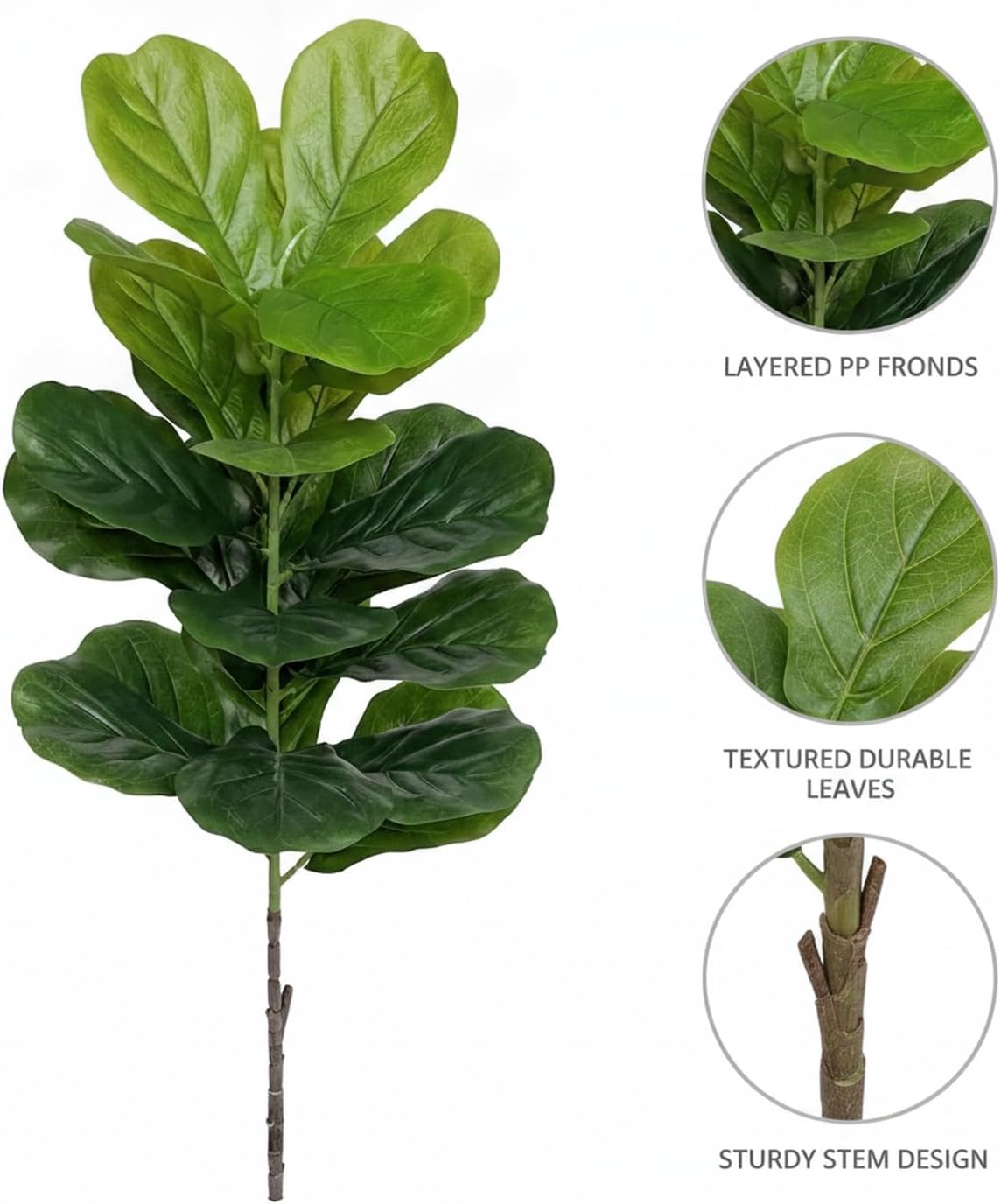 Large Plastic Artificial Fiddl - Fiddle Leaf Fig ulasan dan harga